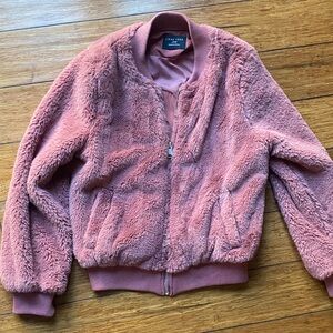 Love Tree Mauve Teddy Jacket